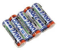 Panasonic Lot de 5 piles AA HR-3U Mignon 6 V 2700 mAh