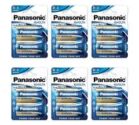 PANASONIC Lot de 6 Blisters de 2 Piles Evolta D Mono LR20-1,5 V