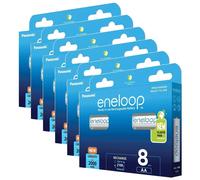 Panasonic Lot de 6 Eneloops Pack 8 Piles Rechargeables Mignon AA 2000mAh Ni-MH