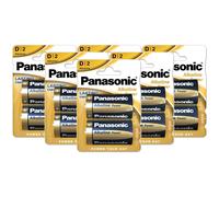 Panasonic Lot de 6 Lots de 2 Piles Alcaline Power LR20/D (Mono) 1,5 V