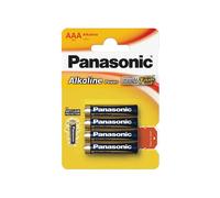 Panasonic LR03APB, Pile jetable, AAA, alcaline, 1,5 V, 4 pièce(s), bleue, or