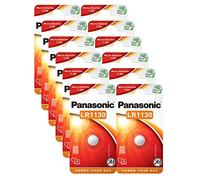 Panasonic LR1130 (LR54, AG10) Lot de 12 piles alcalines 1,5 V