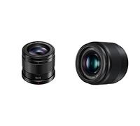 Panasonic Lumix 42,5mm F1.7 | Objectif à focale Fixe H-HS043E-K Noir & Lumix 25mm F1.7 | Objectif à focale Fixe H-H025E-K (Grand Angle 25mm, Grande Ouverture F1.7, equiv. 35mm : 50mm) Noir