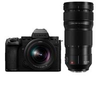 Panasonic Lumix DC-S5 IIX Boîtier + Lumix S 20-60mm F/3.5-5.6 + Lumix S Pro 70-200mm F/2.8| ✅Carte mémoire 128 Go gratuite