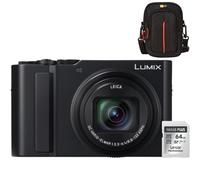 Panasonic Lumix DC-TZ300 - Noir + Lexar 64GB SDXC + Case Logic DCB-313 | ✅+ garantie gratuit de 5 ans