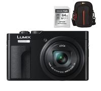 Panasonic Lumix DC-TZ99 Black + Lexar 64GB SDXC + Case Logic DCB-313 | ✅+ garantie gratuit de 5 ans