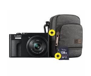 Panasonic Lumix DC-TZ99 Noir | ✅Sac Case Logic Era gratuit & carte mémoire 128GB