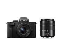 Panasonic Lumix G100D | Appareil Photo Hybride + Objectif 12-32mm + Objectif 45-150mm (Capteur 4/3 20.3MP, Vidéo 4K/ 30p, OZO Audio by Nokia, Mode Selfie Vidéo, Stab.) Noir - Version Française