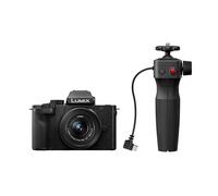 Panasonic Lumix G100D | Appareil Photo Hybride + Objectif Lumix 12-32mm + Poignée trépied (Capteur 4/3 20.3MP, Vidéo 4K/ 30p, OZO Audio by Nokia, Mode Selfie Vidéo, Stab.) Noir - Version Française