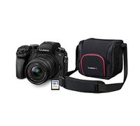 Panasonic Lumix G70KA Kit de démarrage 16 MP vidéo 4K écran Tactile 7,5 cm (3") WiFi, NFC (avec Carte SD 16 Go et Poche) Noir