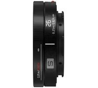 Panasonic Lumix S-R26E Objectif 26 mm F8 à monture L, objectif grand angle pour appareil photo plein format, focale fixe, mise au point manuelle, bague de mise au point mécanique, 58