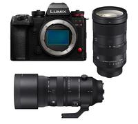 PANASONIC Lumix S1R II + Objectif Sigma 24-70mm f/2.8 DG DN II Art + Sigma 70-200mm f/2.8 DG DN OS SPORT Garanti 3 ans