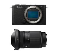 Panasonic Appareil photo hybride Lumix S9 + objectif SIGMA 20-200 mm f/3.5-6.3 Contemporary Noir