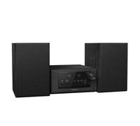 Panasonic SC-PM704EG-K Système stéréo Compact Micro HiFi avec CD, Radio Dab+/FM, USB et Bluetooth, Haut-Parleur 80 W, réglage des Basses Noir