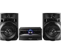 Panasonic Mini Chaine HiFi Bluetooth SC-UX100E-K I 300W Lecteur CD Radio FM Rythime D.Bass Bluetooth Port USB DJ Jukebox Design élégant et Sobre Noir - Version Française