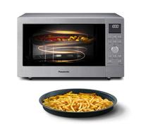 Panasonic NN-CD58RSEPG Four à Micro-Ondes combiné 4 en 1 27 L avec mode Airfryer, Inverter 1000 W, Grill 1300 W, Convection, 19 Programmes Automatiques, Acier Inoxydable
