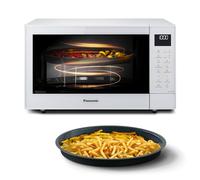 Panasonic NN-CT55RWEPG Four à Micro-Ondes Combiné 4 en 1 27 L avec mode Airfryer, Inverseur 1000 W, Grill 1300 W, Convection, 19 Programmes Automatiques, Blanc