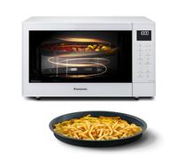 Panasonic NN-CT55RWEPG Four à Micro-Ondes combiné 4-en-1, 27 L avec mode Airfryer, Inverter 1000 W, Gril 1300 W, Chaleur Tournante, 19 Programmes Automatiques, panier de cuisson Airfryer, Blanc