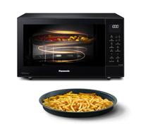 Panasonic NN-CT56RBEPG 27L 4-en-1 Micro-ondes Combiné Inverter avec mode Airfryer, 1000W, 19 Programmes Auto, Cuisson Convection Gril, Design Compact Gain de Place, Noir