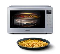 Panasonic NN-CT57RMEPG 27L 4-en-1 Micro-ondes Combiné Inverter avec mode Airfryer, 1000W, 19 Programmes Auto, Cuisson Convection Gril, Design Compact Gain de Place, Argenté