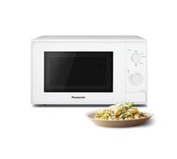 Panasonic NN-E20JWMEPG Four à Micro-Ondes avec Plateau Tournant en Verre, 20L, 800W, Décongélation, 5 Niveaux de Puissance, Minuterie, Blanc