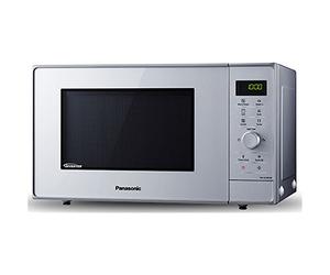Panasonic NN-GD36HMSUG | Four Micro-ondes Gril 2 en 1, 23 L, Technologie Inverter, Gril Quartz 1000 W, Micro-Ondes 1000 W, Moule vapeur, 17 Programmes, Plateau tournant 28,5 cm, Argent - Version FR