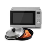 Panasonic NN-GD39QSEPG 29L Four à micro-ondes gril en acier inoxydable avec plat à vapeur, 1000W, Décongélation Automatique, Molette et Accessoires