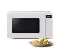 Panasonic NN-ST21QWEPG Four Micro-Ondes Solo 20L avec Plateau en Verre, 800W, Décongélation Automatique, 11 Programmes Automatiques, Affichage LED, 5 Niveaux de Puissance, Minuterie Numérique, Blanc