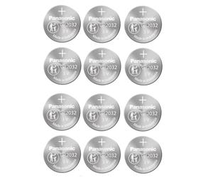 Panasonic Pack de 12 Piles Boutons Lithium CR2032
