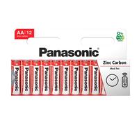 Panasonic Pack de 12 Piles RED Zinc Carbon AA / LR6 1,5V
