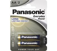 PANASONIC Pack de 2 Piles Alcalines Everyday Power Silver AA-LR6 1,5V G