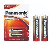 PANASONIC Pack de 2 Piles Alcalines PRO POWER GOLD AA/LR6 1,5V G