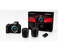 Panasonic Pack Lumix S5II Noir + Objectif 20-60 mm F3.5-5.6 Noir + Objectif 50 mm F1.8 Noir + Masterclass Photo-Vidéo 3h + 2ème Batterie