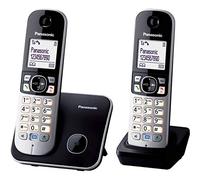 Panasonic KX-TG6812FRB téléphone Téléphone DECT Identification de l'appelant Noir, Argent