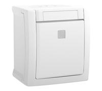 Panasonic Panasonic Bouton-poussoir lumineux encastré en surface blanc 90591114-DE Quantité:1