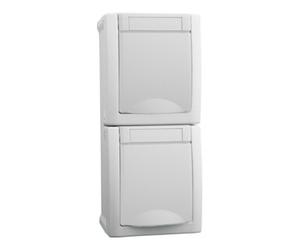 Panasonic Panasonic Prise double verticale FR-AP blanche 90591186-DE Quantité:1