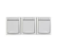 Panasonic Panasonic Prise triple horizontale FR-AP blanche 90591599-DE Quantité:1