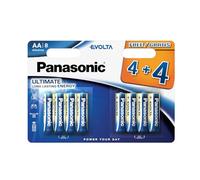 Panasonic PANLR6EGE4BLI Evolta AA/LR6 AA pile alcaline (Lot de 8)
