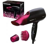 Panasonic - Personalcare EH-NA65-K825 | Sèche-cheveux Nanoe, Soin cheveu, 3 vitesses, 4 temp., 3 accessoires, Air Froid, Noir rose