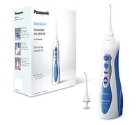 Panasonic - Personalcare EW1211W845 | Jet dentaire - Système AIR + EAU 3 puissances réglables 1 canule Sans fil Réservoir 10 ml 15 min d'autonomie 1400 pulsations/min Blanc et bleu