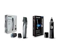 Panasonic - Personalcare | Tondeuse Corps - Ishaper 10 positions de coupe 2 accessoires, Noir & Tondeuse Multi - NezOreillesSourcils Coupe de précision 2 accessoires 40 min d'autonomie Fonctionne