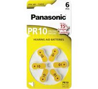 Panasonic - Pile 6 x PR10 - zinc-air - argent