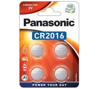 Panasonic Pile Bouton Lithium CR2016 Lot de 4