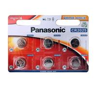 PANASONIC - Pile bouton lithium CR2025 Blister de 6