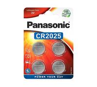 Panasonic Pile Bouton Lithium CR2025 Lot de 4