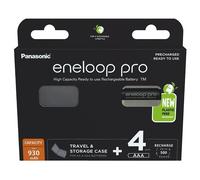 Panasonic Piles rechargeables Eneloop Pro HR03 (AAA) NiMH 930 mAh 1,2 V – Lot de 4 avec boîte