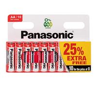 Panasonic- Pile Zinc Carbon - AA x 8 + 2 gratuites - R6