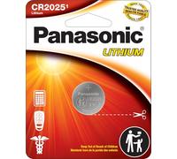 Panasonic Piles Bouton CR2025 3,0 V au Lithium Longue durée résistantes aux Enfants, Emballage basé sur des Normes, 1 Paquet de Piles