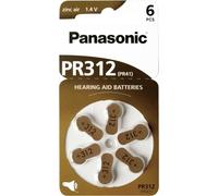 Panasonic PR 312 Cellules auditives Zinc Air Roue de 6