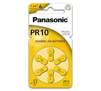 Panasonic PR10 PR230L/PR536 Lot de 30 piles pour appareils auditifs Jaune 1,4 V zinc-air